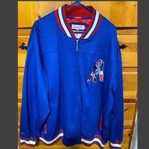 Patriots Mitchell & Ness Sideline Track Jacket
